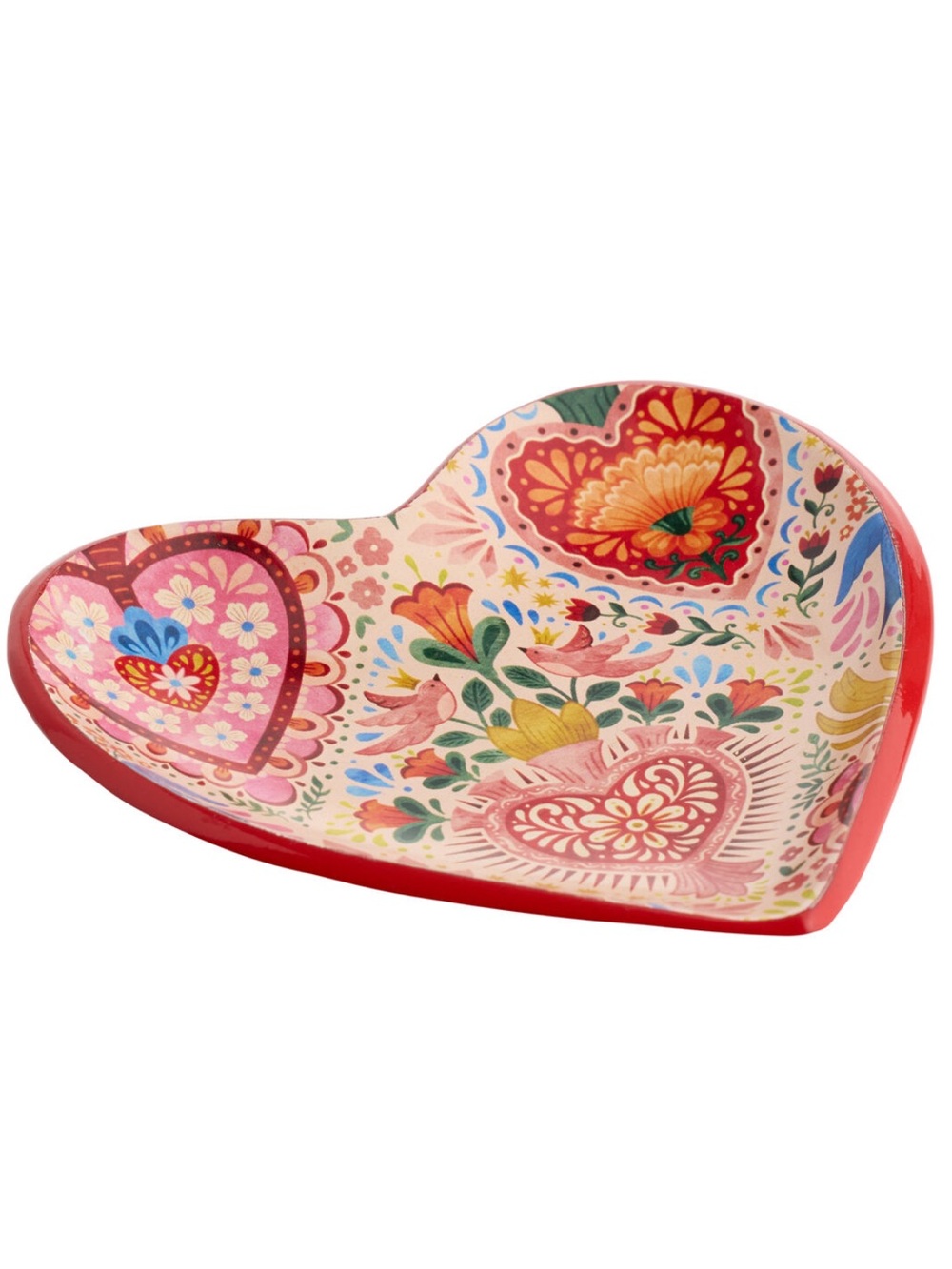 NWT Pink Multicolor Enameled Metal Milagro Tea Rest
